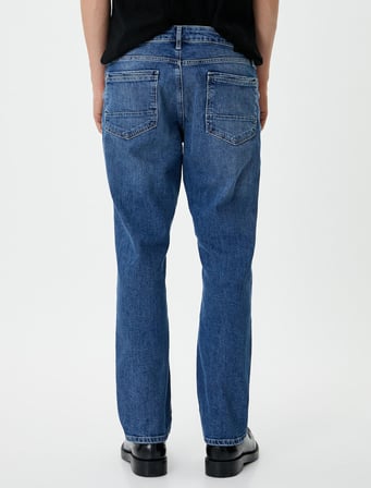 Straight Fit Boru Paça Kot Pantolon - Mark Jean
