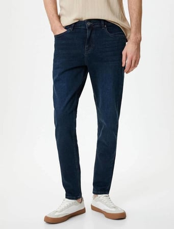 4SAM40082ND Koton Erkek Jean Pantolon İNDİGO STONE