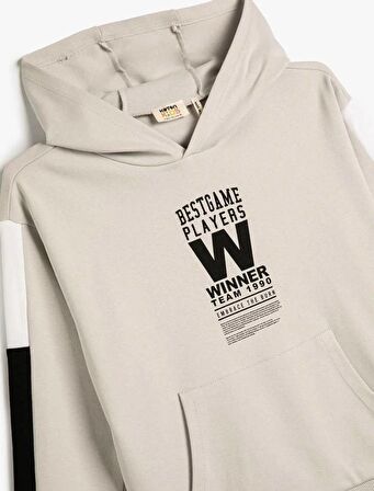 4SKB10213TK Koton Erkek Çocuk Sweat GRİ