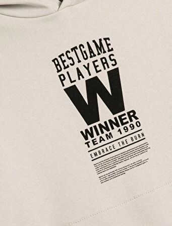 4SKB10213TK Koton Erkek Çocuk Sweat GRİ