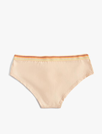 Hipster Yüksek Bel Külot Baskılı Pamuklu