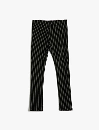 Tayt Beli Lastikli Fermuar Detaylı 