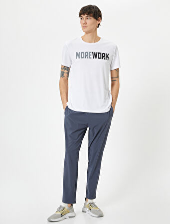 Spor Eşofman Altı Slim Fit Beli Lastikli Cep Detaylı