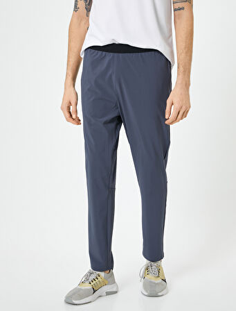 Spor Eşofman Altı Slim Fit Beli Lastikli Cep Detaylı