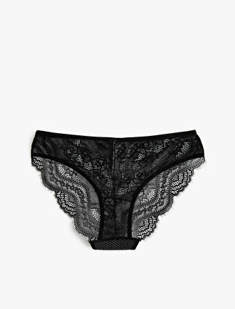 Brazilian Külot Dantelli Pamuklu