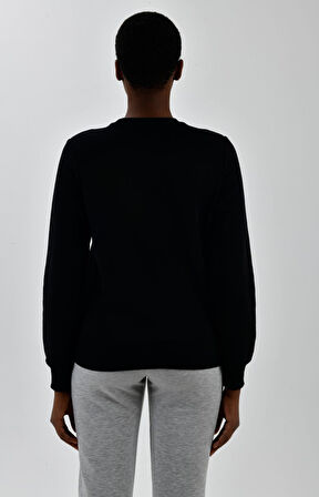 Kadın Sol Göğsü Logo Detaylı Sweatshirt