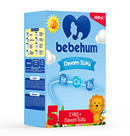 Bebehum 5 Devam Sütü 400 gr 2 Yaş+