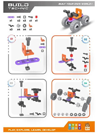 Sök Tak 21 Parça ATV Build Technic - 4100101-2-21