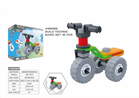 RoyToy Sök Tak Araçlar - Motor (18 Parça) 4100103