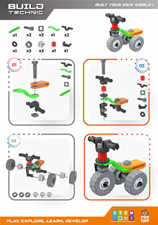 RoyToy Sök Tak Araçlar - Motor (18 Parça) 4100103