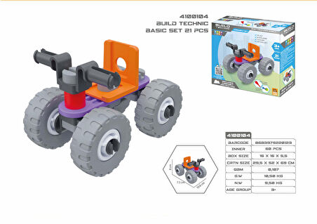 RoyToy Sök Tak Araçlar - ATV (21 Parça)