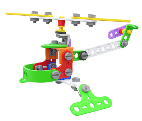 RoyToy Sök Tak Araçlar - Helikopter (77 Parça)