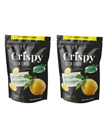 Dondurularak Kurutulmuş Limon Dilimleri 20 gram 2'li Paket
