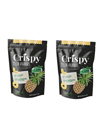 Dondurularak Kurutulmuş Ananas Dilimleri 20 gram 2'li Paket