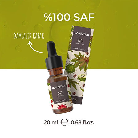 %100 Saf Hint Yağı (Kastor Yağı) 20 Ml