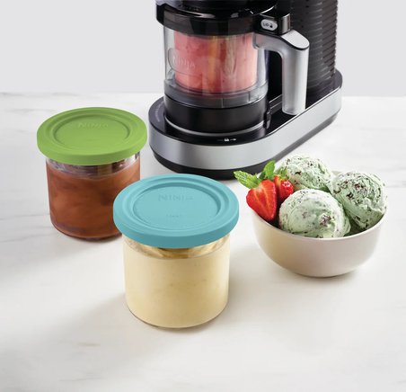 Ninja CREAMi 7’si 1 Arada Dondurma Makinesi Gelato Sorbe Milkshake Smoothie Bowl ve Light Dondurma 
