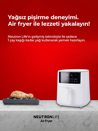 Neutron 7.3 lt Yağsız Airfryer Beyaz