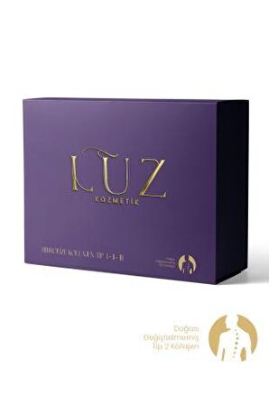 LUZ Kolajen Hidrolize Tip 1-2-3 + Doğası Değiştirilmemiş Tip 2 + C Vitamini + Çinko + Biotin
