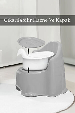 Comfort Taşınabilir Lazımlık - Çocuk Tuvalet Eğitimi Alıştırma Lazımlığı - Mavi