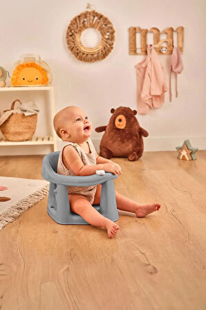 Bebek Banyo Oturağı - Vakum Tabanlı Bebek Mama Oturağı PEMBE