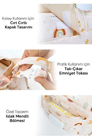 Bebek Arabası Organizer Çanta - Anne Bebek Bakım Çantası - Puset Düzenleyici - Stroller Bag