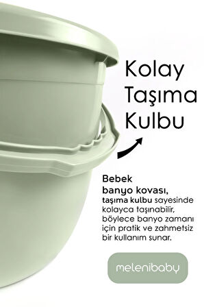 Bebek Banyo Su Kovası - Çok Amaçlı Figürlü Kova 13 Lt - Yeşil