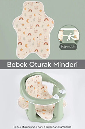 Yıldız Şekilli Bebek Oturağı Minderi - Yıkanabilir Bebek Oturak Minderi