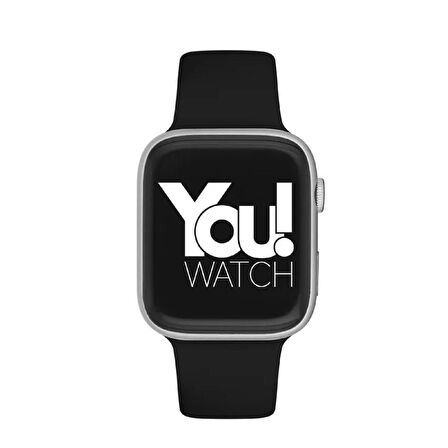 You Watch F3-YF309 You Smart Silver & Black Silicon Unisex Kol Saati