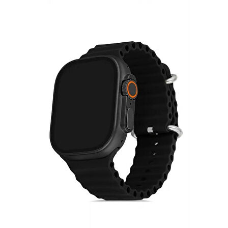 You Watch A8-A80PRO You Smart Black & Black Silicon Unisex Kol Saati