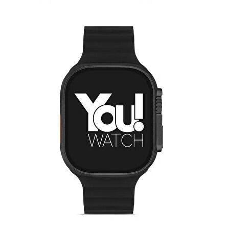 You Watch A8-A80PRO You Smart Black & Black Silicon Unisex Kol Saati