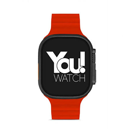 You Watch A8-A81PRO You Smart Black & Red Silicon Unisex Kol Saati