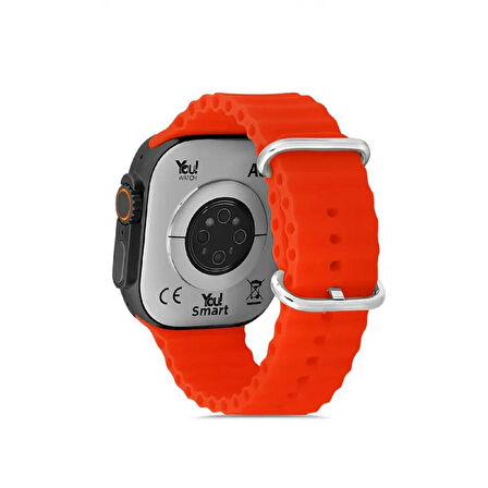 You Watch A8-A81PRO You Smart Black & Red Silicon Unisex Kol Saati