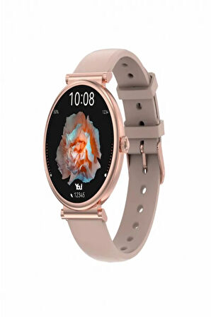 You Watch F15-YF151 You Smart Rose Gold & Pink Silicon Bayan Kol Saati