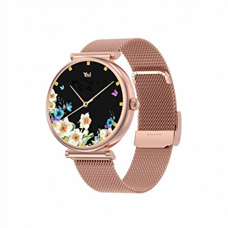 You Watch F15-Yf153 You Smart Rose Gold & Rose Hasır Bayan Kol Saati