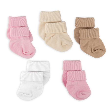 Novibaby 5'li Bambu Yenidoğan Bebek Çorap I Sweet I 0-6 ay