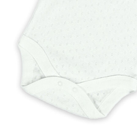 Novibaby 3'lü 0-3 Ay Jakarlı İp Askılı Ekru Bebek Atlet Body Zıbın Çıtçıtlı 100% Pamuk 