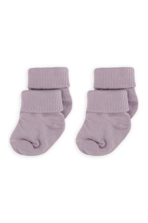 Novibaby 2'li Bambu Bebek Çorap I Purple I Lila Yenidoğan Kız Erkek Bebek Çorabı