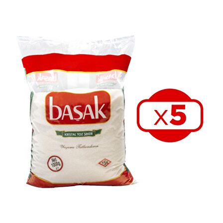 Başak Toz Şeker 1 Kg x 5 Adet 