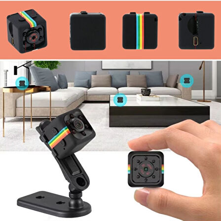 BUFFER® Mini Boy Küp Tipi Gece Görüşlü HD Kaliteli Güvenlik Kamerası 