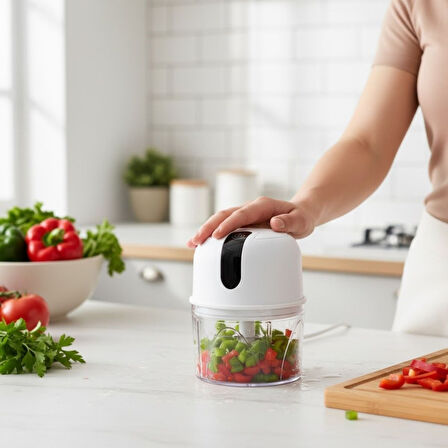 BUFFER® 280ml Şarjlı Taşınabilir,Pratik,Kolay Temizlenebilen Hızlı Sessiz Kablosuz USB ile Şarj Olab