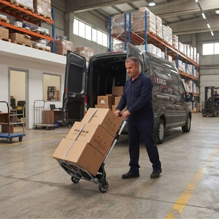 BUFFER® Katlanabilir Yük Taşıma Arabası, 2 Tekerlekli 75 Kg Kapasiteli Portatif Eşya ve Koli Taşıma 