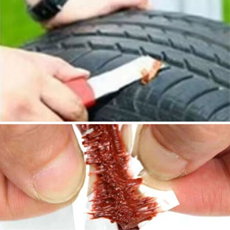 BUFFER® 10 Adet Lastik Onarım İçin Lastik Tamir Fitili Yedek Lastik Fitili