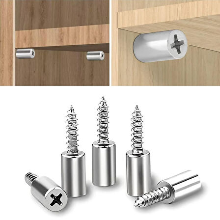 BUFFER® 30 Adet Dayanıklı Metal Raf Tutucu Raf Pimi 