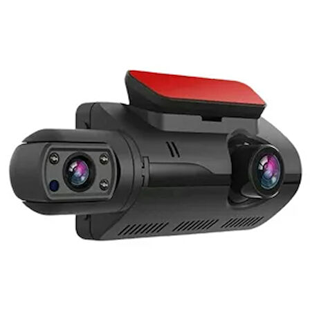 Araç İçi & Dışı Çift Lensli Wi Fi Kamera 1080P HD Gece Görüşl G Sensörlü DVR Dashcam