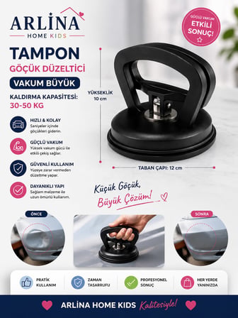 Büyük Boy Vakumlu Göçük Düzeltici Ve Cam Taşıma Aparatı