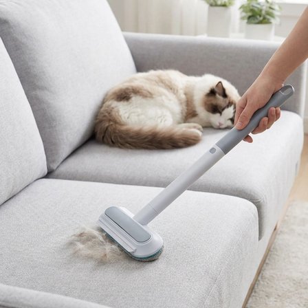 BUFFER® 4’ü 1 Arada Tüy Toplayıcı – Kedi Köpek Tüy Temizleyici Fırça, Koltuk Halı Tüy Alıcı Çok Fonk