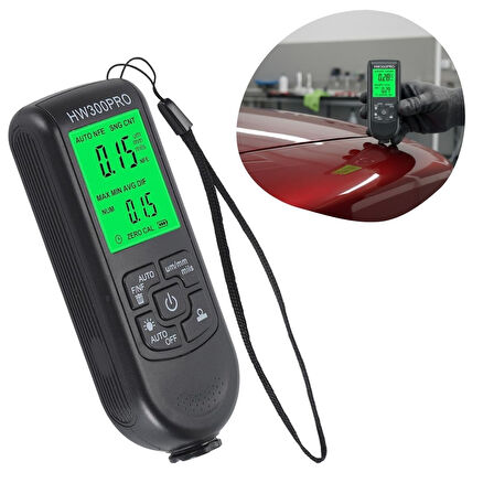 BUFFER® Yüksek Hassasiyetli Dijital Boya Kalınlık Ölçer – Araç Kaporta ve Endüstriyel Yüzeyler için 