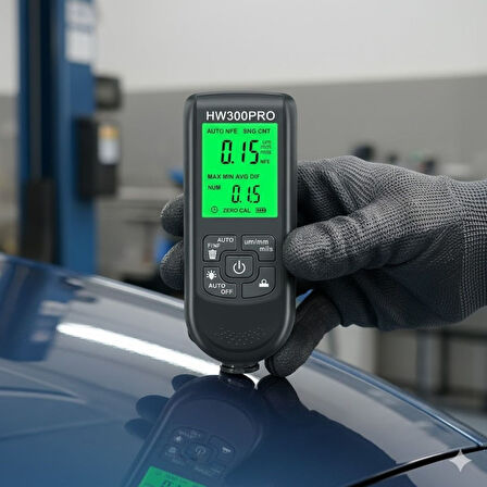 BUFFER® Yüksek Hassasiyetli Dijital Boya Kalınlık Ölçer – Araç Kaporta ve Endüstriyel Yüzeyler için 