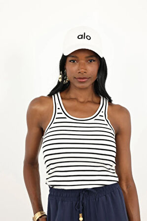 Beyaz Çizgili U Yaka Atlet 16822