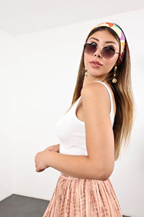 Beyaz U Yaka Basic Atlet 16864